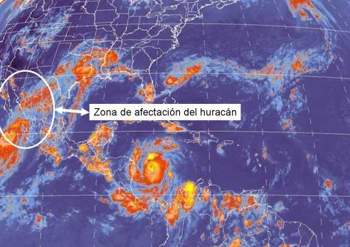 Habrá lluvia intensa en Chihuahua por huracán