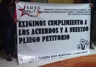 Engañosa protesta del Sindicato de Prepa Abierta y Telebachillerato