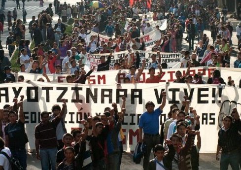 Aniversario de desaparición de estudiantes en Ayotzinapa 