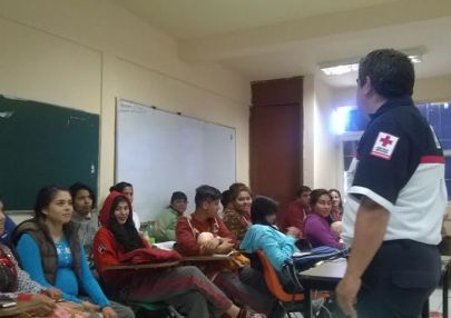 Imparten curso de primeros auxilios a estudiantes de Telebachillerato