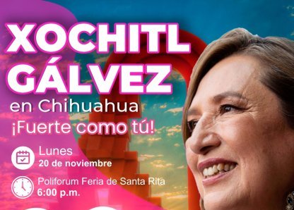Xóchitl Gálvez arribará en breve a Chihuahua para su primera gira oficial
