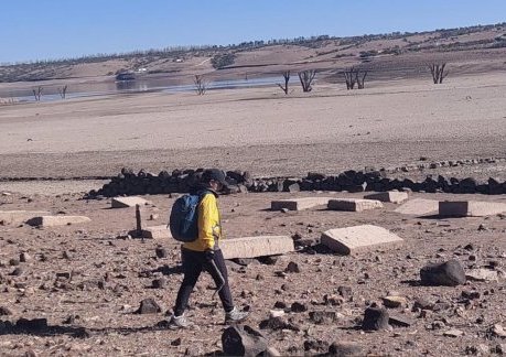 Sequía descubre panteón de antiguo pueblo de Pahuirachi