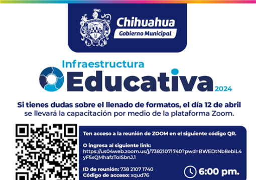Capacítate para llenar formatos y participar en el programa Infraestructura Educativa 2024